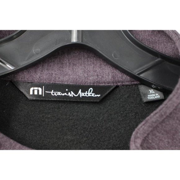 TRAVIS MATHEW Jacket Mens XL Heather Nightshade Regular Fit You Told My Wifi - Picture 5 of 12